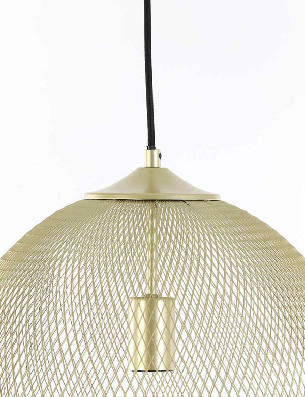 Light & Living Moroc hanglamp – ø 40 cm – E27 (grote fitting) – goud - Afbeelding 4