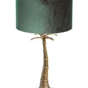 Light & Living Palmtree tafellamp – E27 (grote fitting) – brons en groen