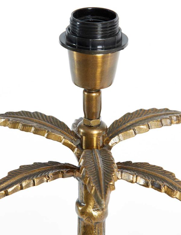 Light & Living Palmtree tafellamp – E27 (grote fitting) – brons en groen - Afbeelding 3