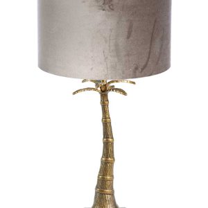 Light & Living Palmtree tafellamp – E27 (grote fitting) – brons en zilver