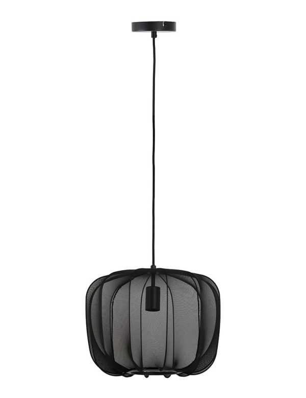 Light & Living Plumeria hanglamp – ø 40 cm – E27 (grote fitting) – zwart - Image 2