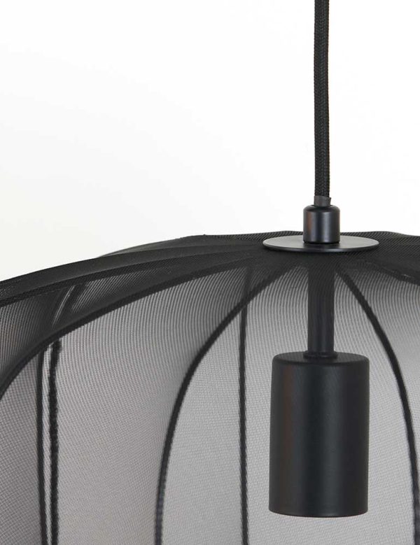 Light & Living Plumeria hanglamp – ø 40 cm – E27 (grote fitting) – zwart - Image 6
