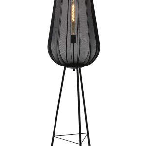 Light & Living Plumeria vloerlamp – ø 42 cm – E27 (grote fitting) – zwart