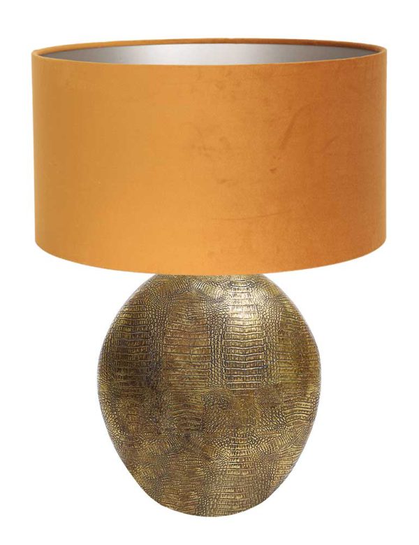 Light & Living Skeld tafellamp – E27 (grote fitting) – brons en goud