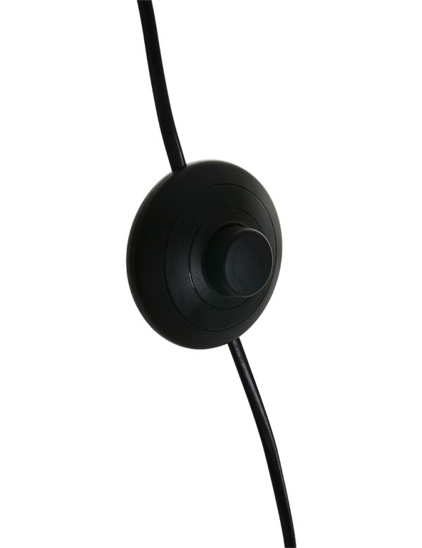 Mexlite Davin vloerlamp – ø 25 cm – Draai- en/of kantelbaar en In hoogte verstelbaar – E14 (kleine fitting) – aluminium en zwart - Afbeelding 6