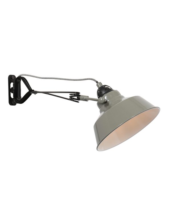 Mexlite Nové wandlamp – ø 18 cm – Draai- en/of kantelbaar – E27 (grote fitting) – groen en zwart