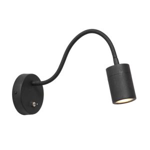 Mexlite Upround wandlamp –– zwart