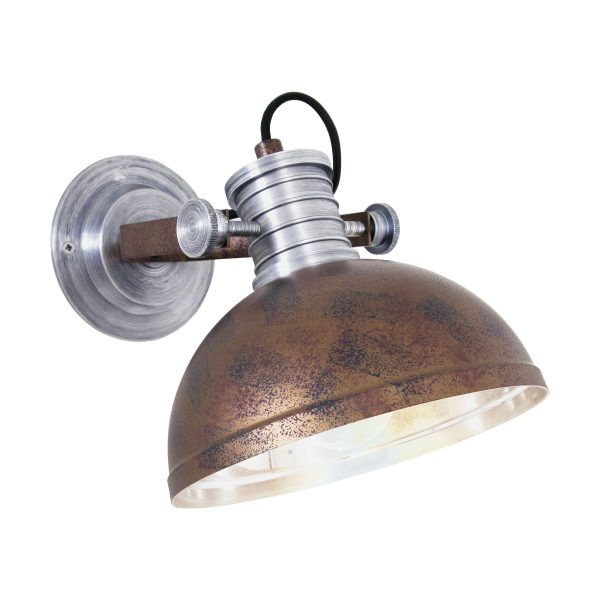 Steinhauer Brooklyn wandlamp – Draai- en/of kantelbaar – E27 (grote fitting) – bruin