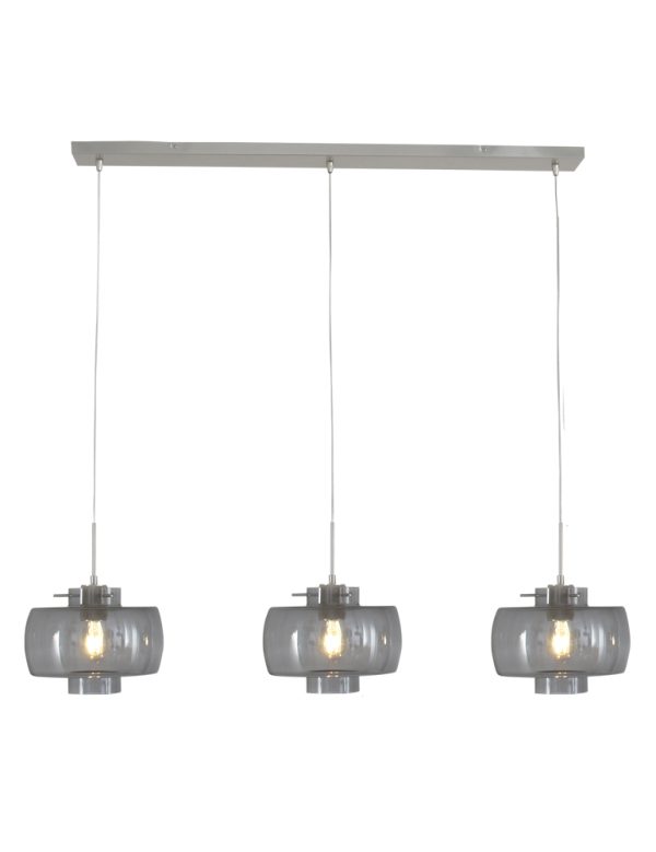 Steinhauer Glass light hanglamp – In hoogte verstelbaar – E27 (grote fitting) – zwart - Image 2