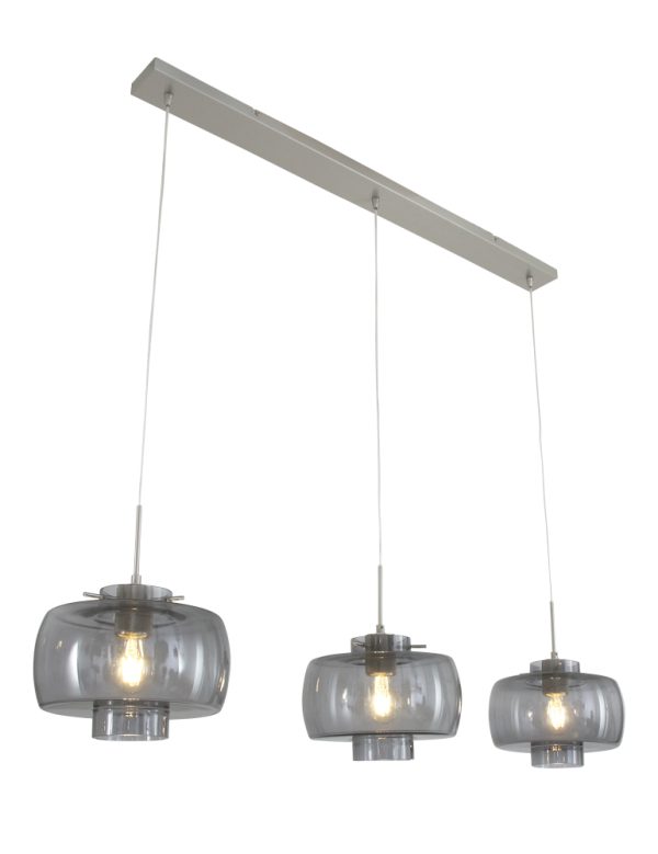 Steinhauer Glass light hanglamp – In hoogte verstelbaar – E27 (grote fitting) – zwart - Image 6