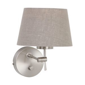 Steinhauer Gramineus wandlamp – ø 18 cm – Draai- en/of kantelbaar – E27 (grote fitting) – staal en transparant