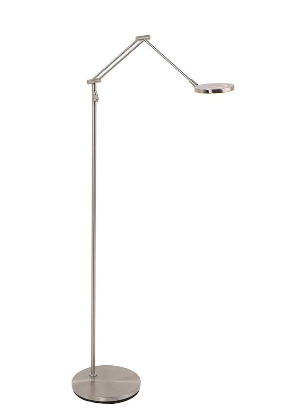 Steinhauer Soleil vloerlamp – ø 25 cm – Ingebouwd (LED) – staal en transparant