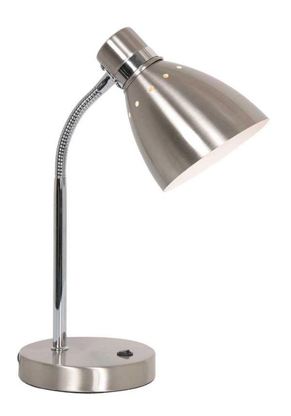 Steinhauer Spring tafellamp – ø 13 cm – Draai- en/of kantelbaar – E27 (grote fitting) – staal