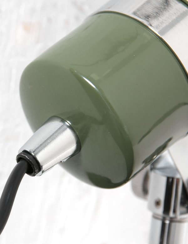 Steinhauer Spring wandlamp – ø 12 cm – Draai- en/of kantelbaar – E27 (grote fitting) – groen en metaal - Image 3