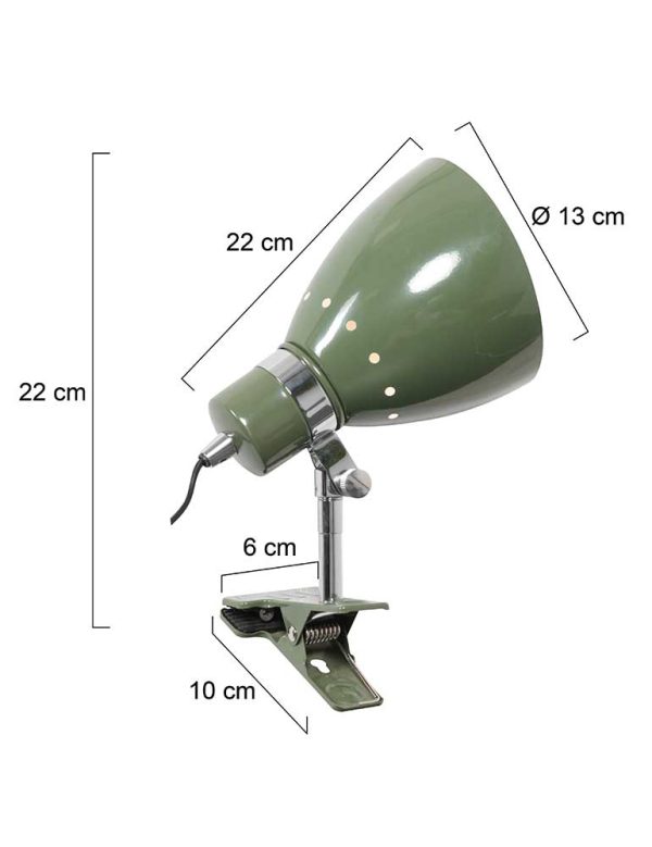 Steinhauer Spring wandlamp – ø 12 cm – Draai- en/of kantelbaar – E27 (grote fitting) – groen en metaal - Image 6