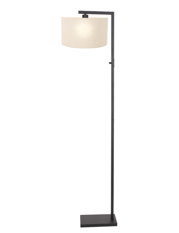 Steinhauer Stang vloerlamp – Niet verstelbaar – E27 (grote fitting) – wit en zwart