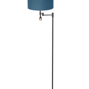 Steinhauer Stang vloerlamp – ø 30 cm – E27 (grote fitting) – blauw en zwart