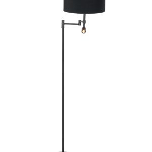 Steinhauer Stang vloerlamp – ø 30 cm – E27 (grote fitting) – goud en zwart