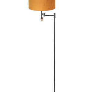 Steinhauer Stang vloerlamp – ø 30 cm – E27 (grote fitting) – goud en zwart