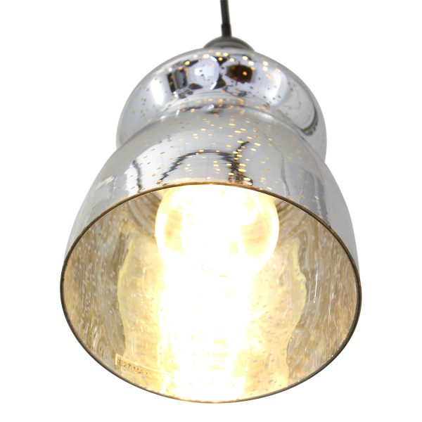 Steinhauer Zafa hanglamp – ø 12 cm – In hoogte verstelbaar – E27 (grote fitting) – zilver - Image 4