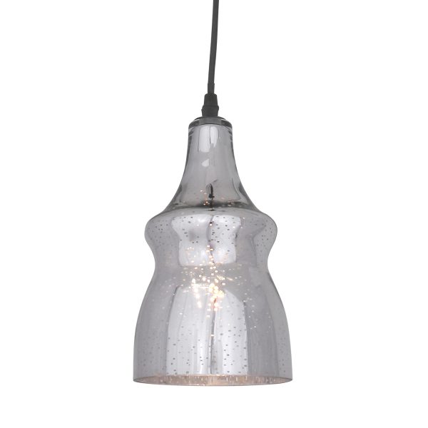 Steinhauer Zafa hanglamp – ø 12 cm – In hoogte verstelbaar – E27 (grote fitting) – zilver