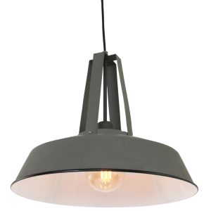 hanglamp-mexlite-eden-grijs-donker-mat-/-zwart-mat-/-binnenzijde-wit-7704gr