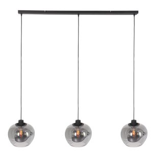 hanglamp-steinhauer-lotus-smokeglas-en-zwart-1898zw