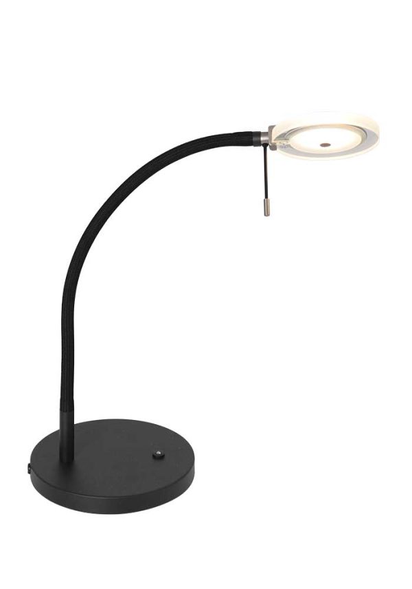 Steinhauer Turound tafellamp – In hoogte verstelbaar – Ingebouwd (LED) – transparant en zwart - Image 7