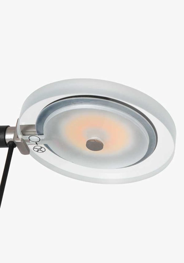 Steinhauer Turound tafellamp – In hoogte verstelbaar – Ingebouwd (LED) – transparant en zwart - Image 4
