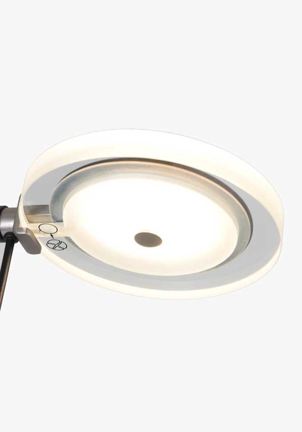 Steinhauer Turound tafellamp – In hoogte verstelbaar – Ingebouwd (LED) – transparant en zwart - Image 5