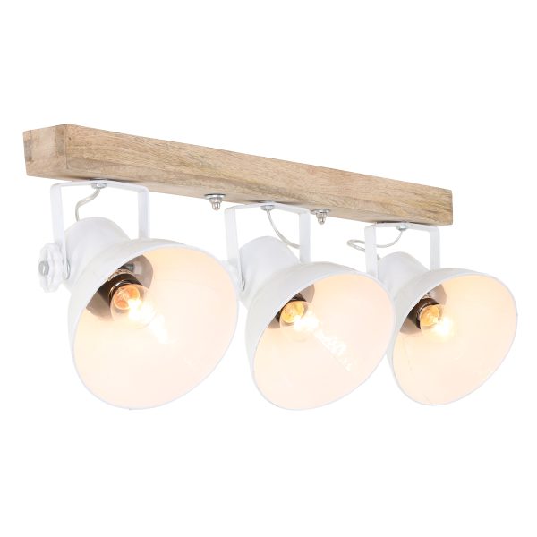 Light & Living Elay hanglamp – Draai- en/of kantelbaar – E27 (grote fitting) – wit