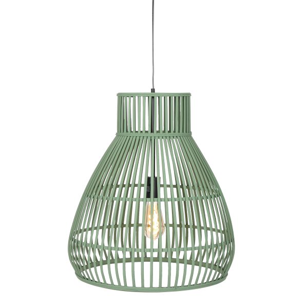 Light & Living Timaka hanglamp – In hoogte verstelbaar – E27 (grote fitting) – groen