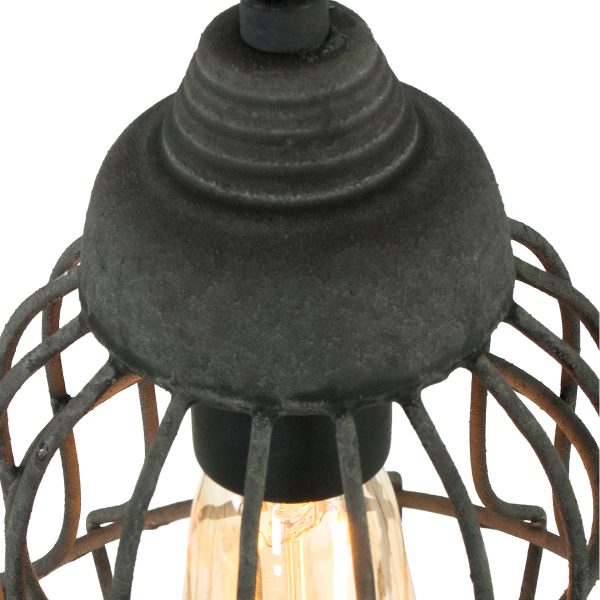Light & Living Birke hanglamp – In hoogte verstelbaar – E27 (grote fitting) – grijs - Afbeelding 3