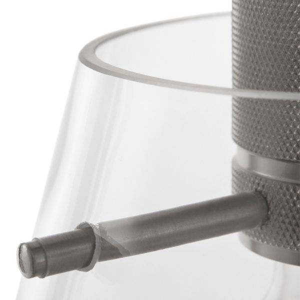 Steinhauer Glass cloak hanglamp – ø 22 cm – In hoogte verstelbaar – E27 (grote fitting) – staal en transparant - Image 6