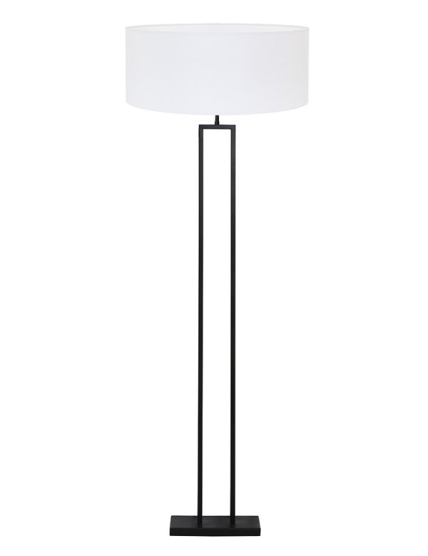 Light & Living Shiva vloerlamp –– wit en zwart