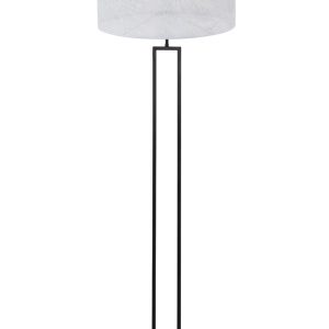 Light & Living Shiva vloerlamp –– zilver en zwart