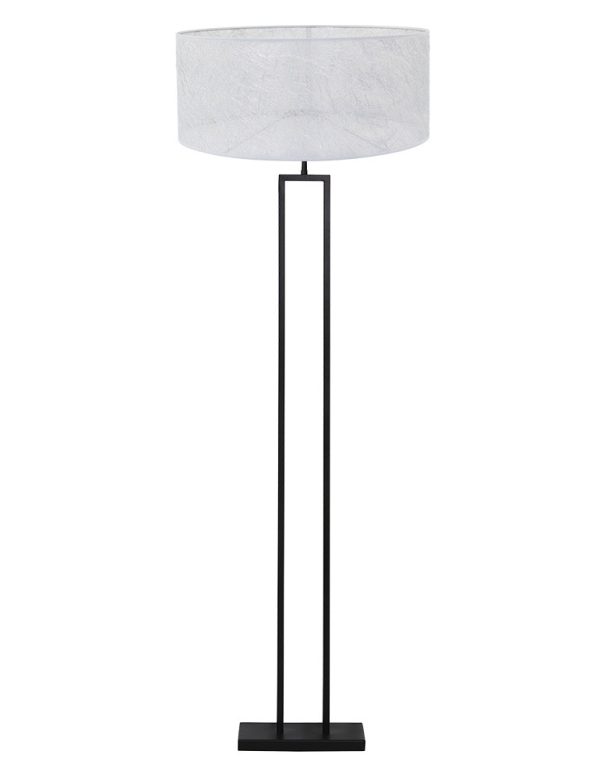 Light & Living Shiva vloerlamp –– zilver en zwart