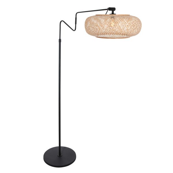 Steinhauer Linstrøm vloerlamp –– beuken en zwart