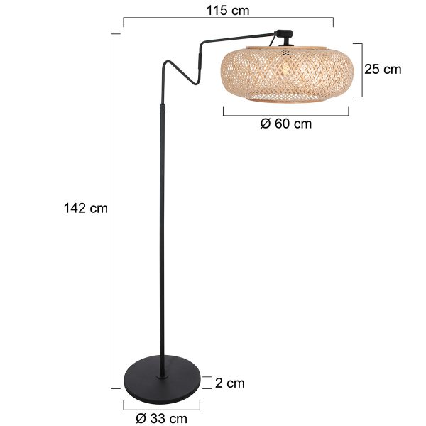 Steinhauer Linstrøm vloerlamp –– beuken en zwart - Image 6