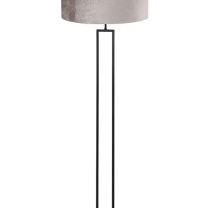 Light & Living Shiva vloerlamp –– zilver en zwart