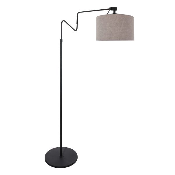 Steinhauer Linstrøm vloerlamp –– bruin en zwart