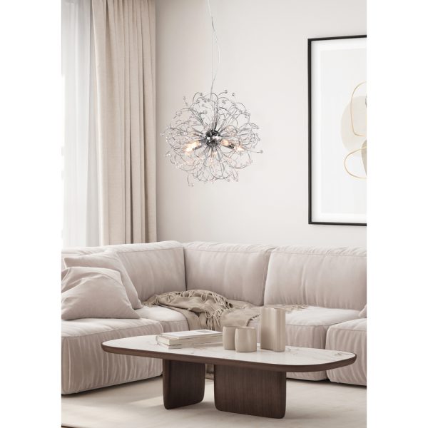 Hanglamp Reality Gloria chroom
