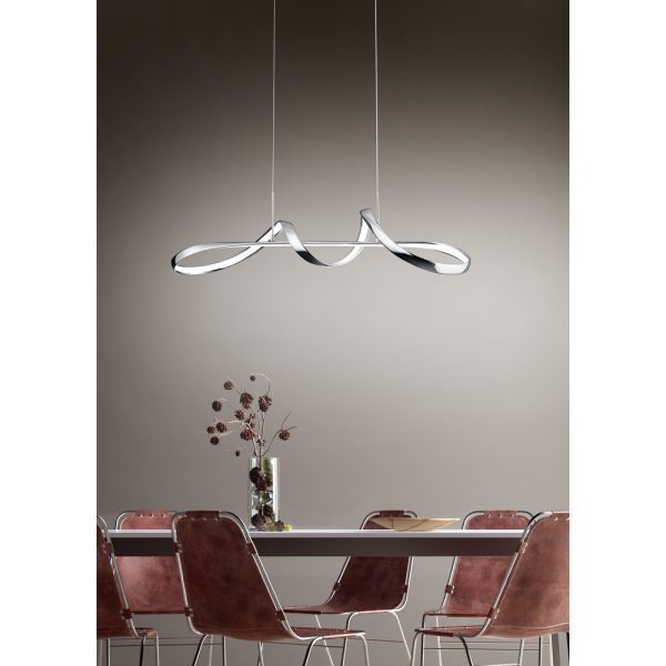 Hanglamp Reality Perugia chroom