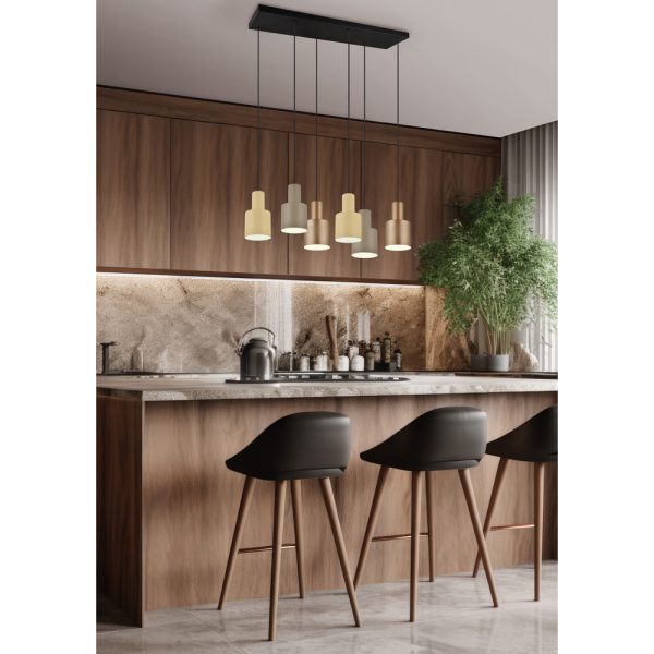 Hanglamp Trio Leuchten Agudo multicolor