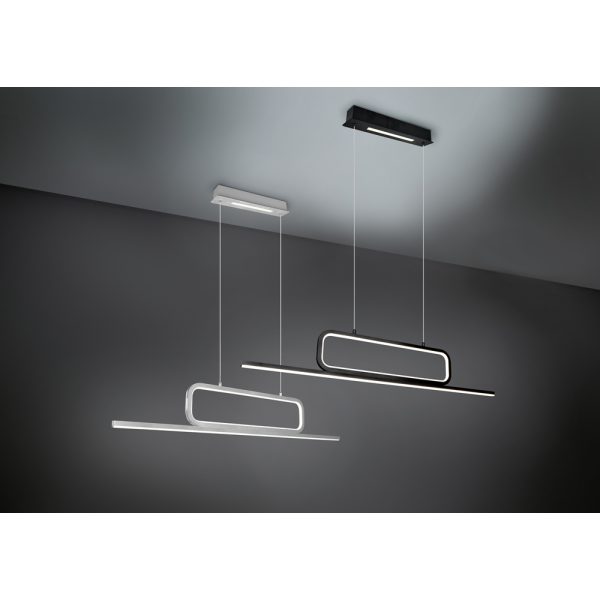 Hanglamp Trio Leuchten Aick aluminium
