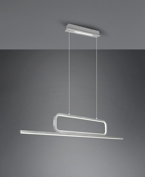 Hanglamp Trio Leuchten Aick aluminium - Image 2