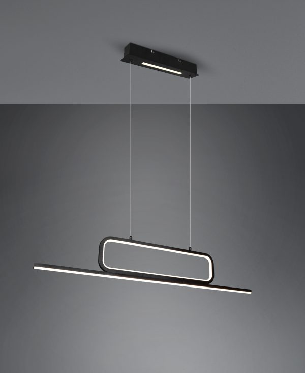 Hanglamp Trio Leuchten Aick zwart - Image 2
