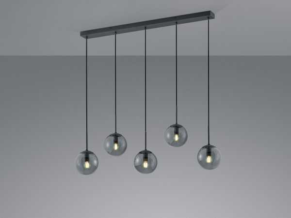 Hanglamp Trio Leuchten Balini antraciet