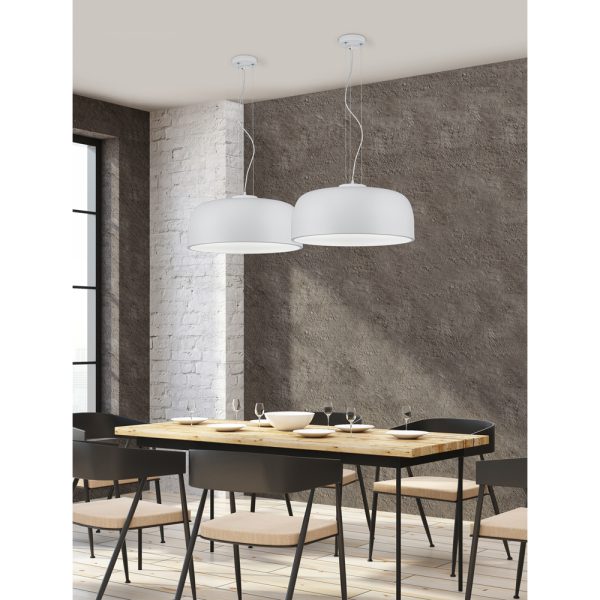 Hanglamp Trio Leuchten Baron wit