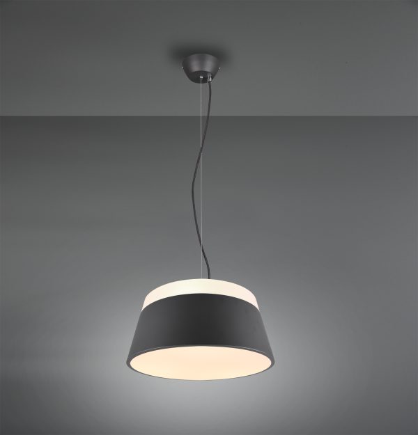 Hanglamp Trio Leuchten Baroness antraciet - Image 2